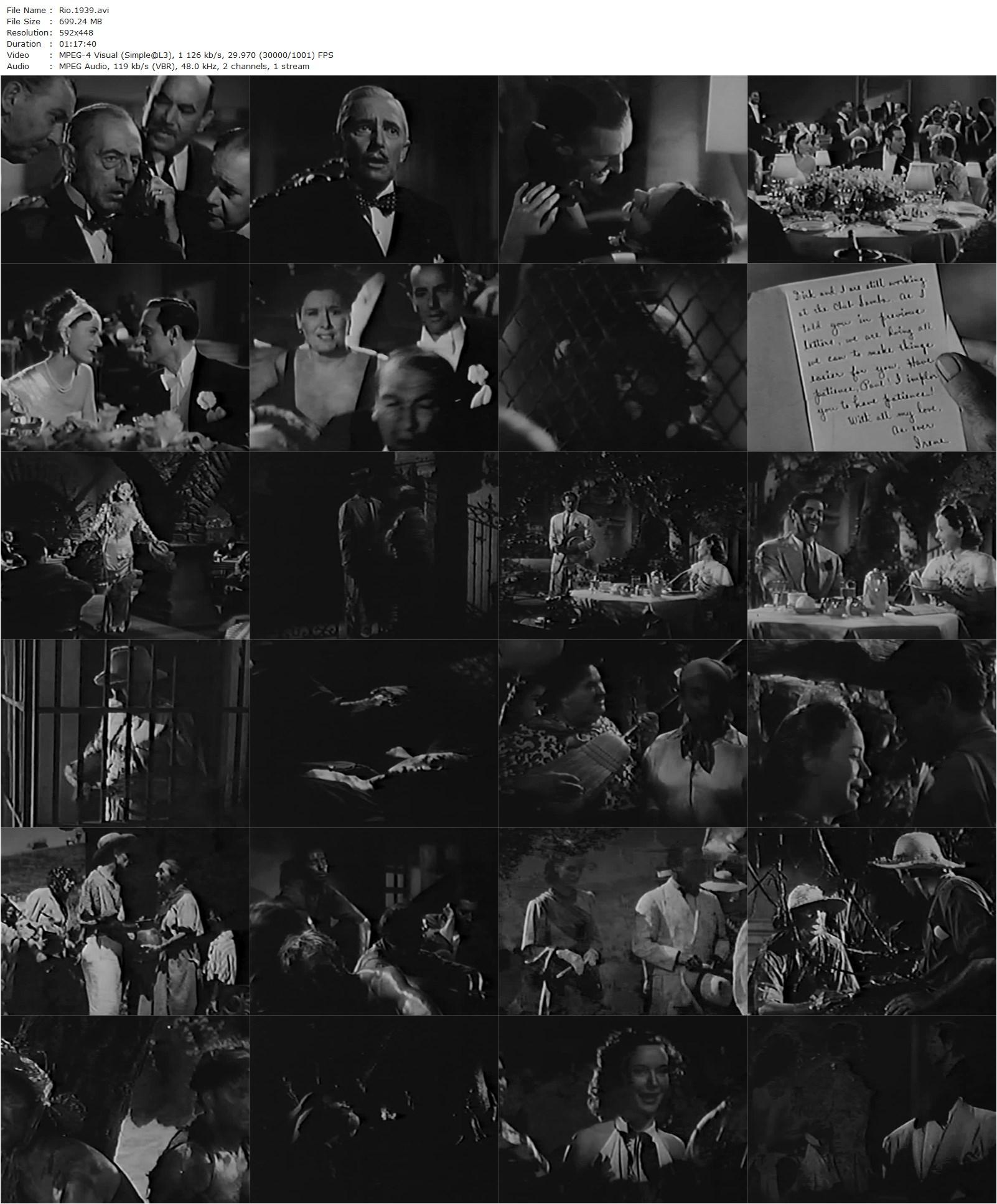 Rio (1939) John Brahm, Basil Rathbone, Victor McLaglen, Sigrid Gurie-poster