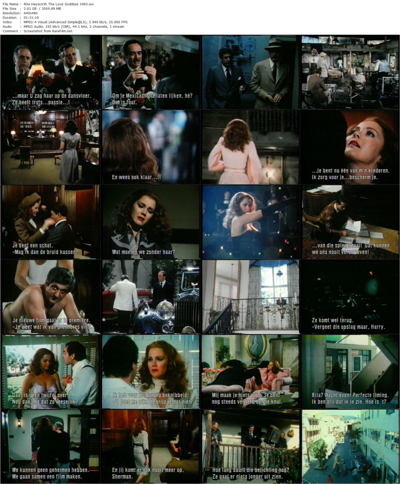 Rita Hayworth: The Love Goddess (1983)-poster