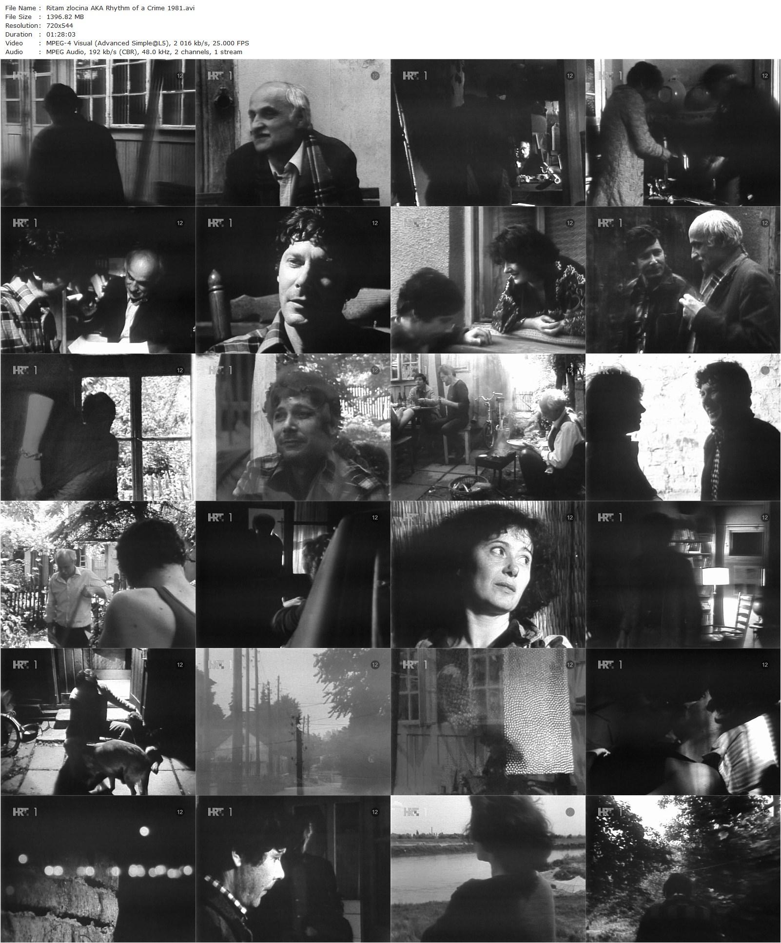 Rhythm of a Crime AKA Ritam zlocina (1981) Zoran Tadic, Ivica Vidovic, Fabijan Sovagovic, Bozidarka Frajt-poster