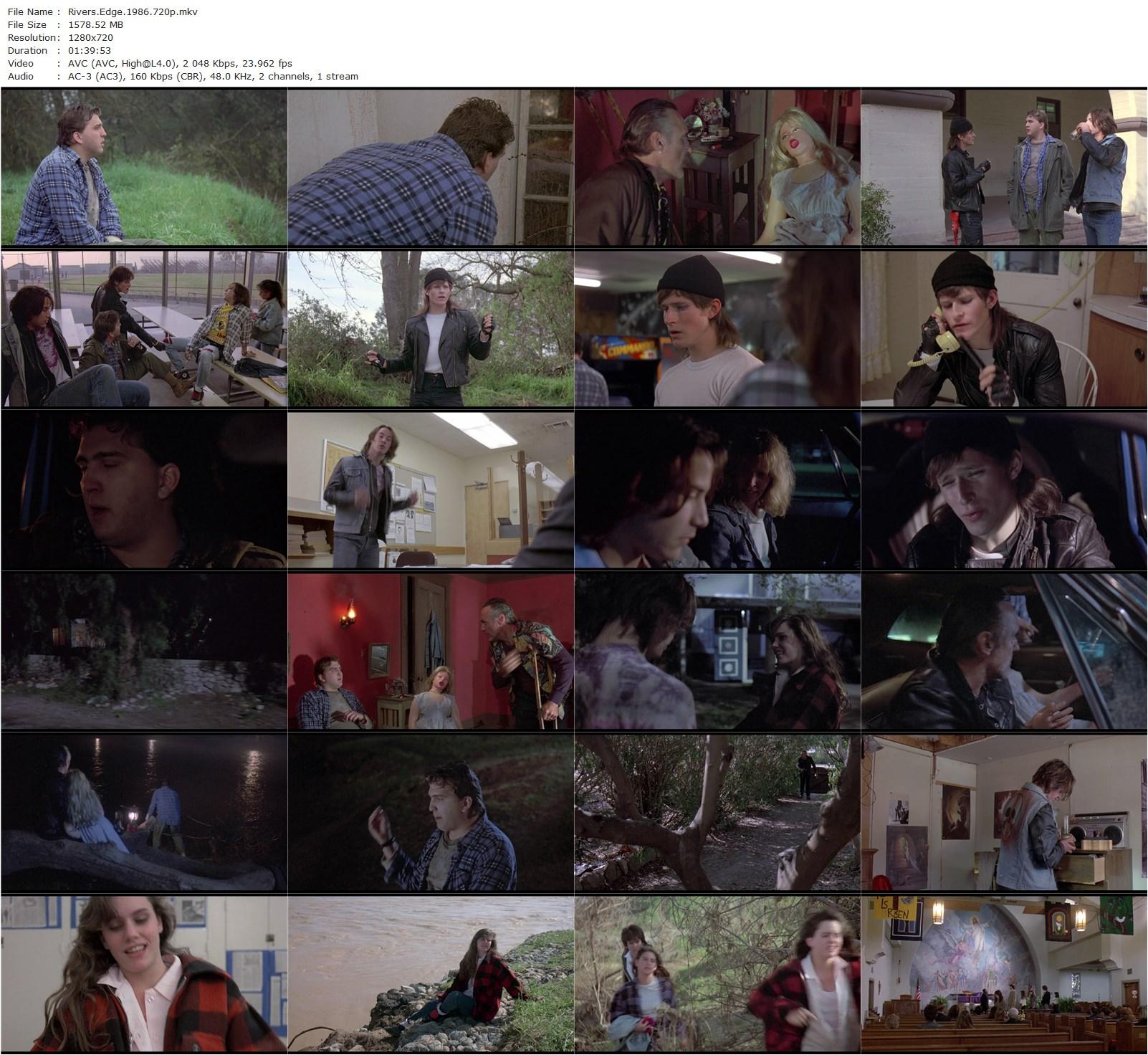 River’s Edge (1986) Tim Hunter, Crispin Glover, Keanu Reeves, Ione Skye-poster