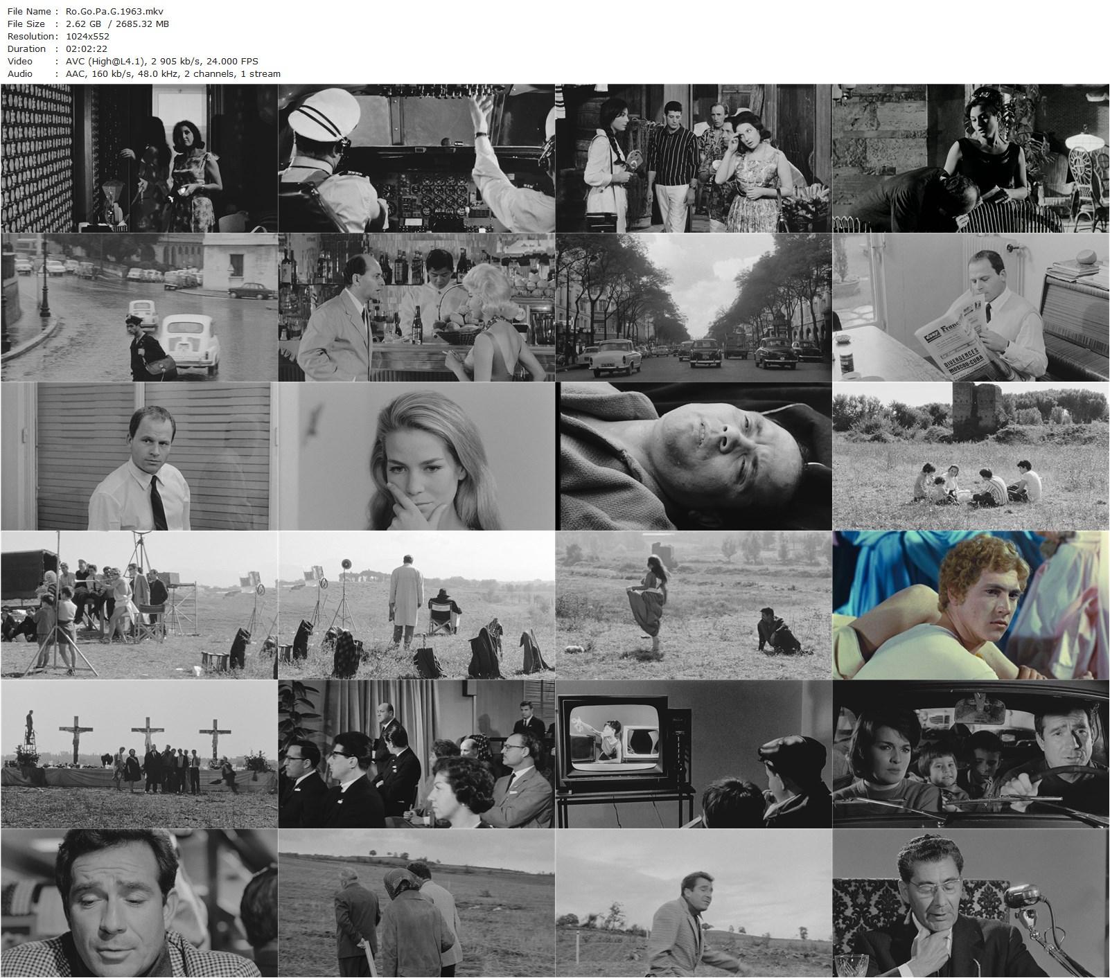 Let’s Have a Brainwash AKA Ro.Go.Pa.G. (1963) Jean-Luc Godard, Ugo Gregoretti, Pier Paolo Pasolini, Rosanna Schiaffino, Bruce Balaban, Maria Pia Schiaffino-poster