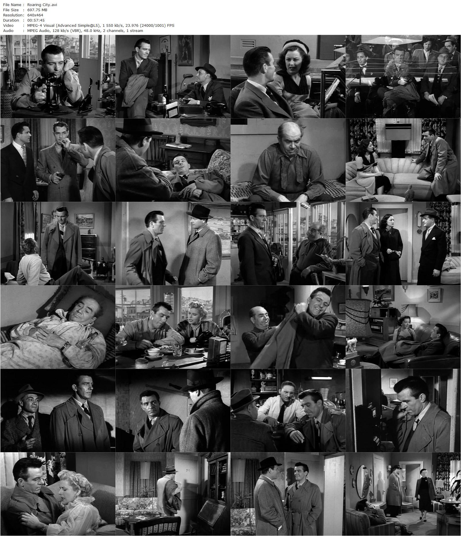 Roaring City (1951) William Berke, Hugh Beaumont, Edward Brophy, Richard Travis-poster