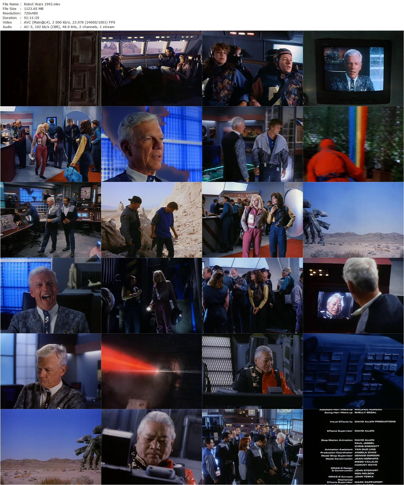 Robot Wars (1993) Albert Band, Don Michael Paul, Barbara Crampton, James Staley-poster