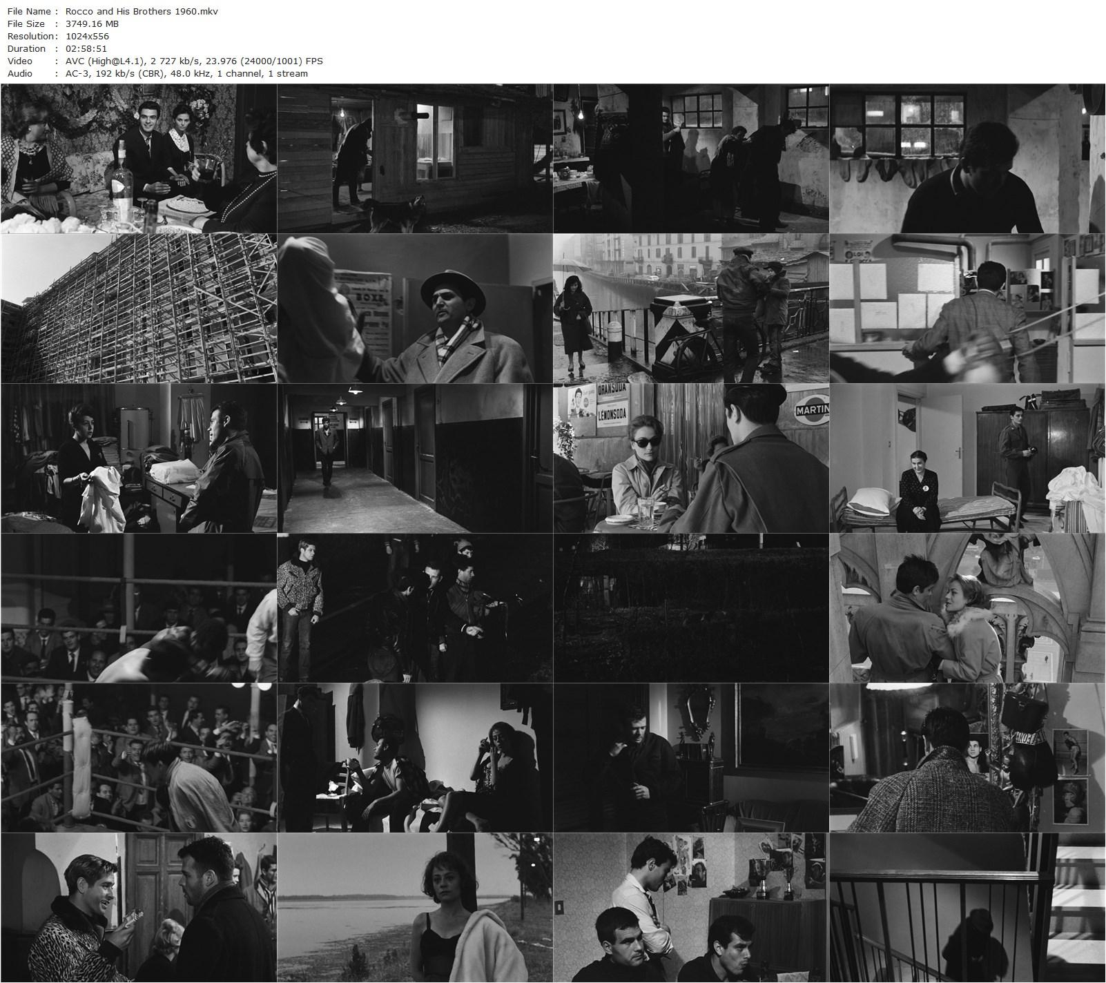 Rocco and His Brothers AKA Rocco e i suoi fratelli (1960) Luchino Visconti, Alain Delon, Renato Salvatori, Annie Girardot-poster