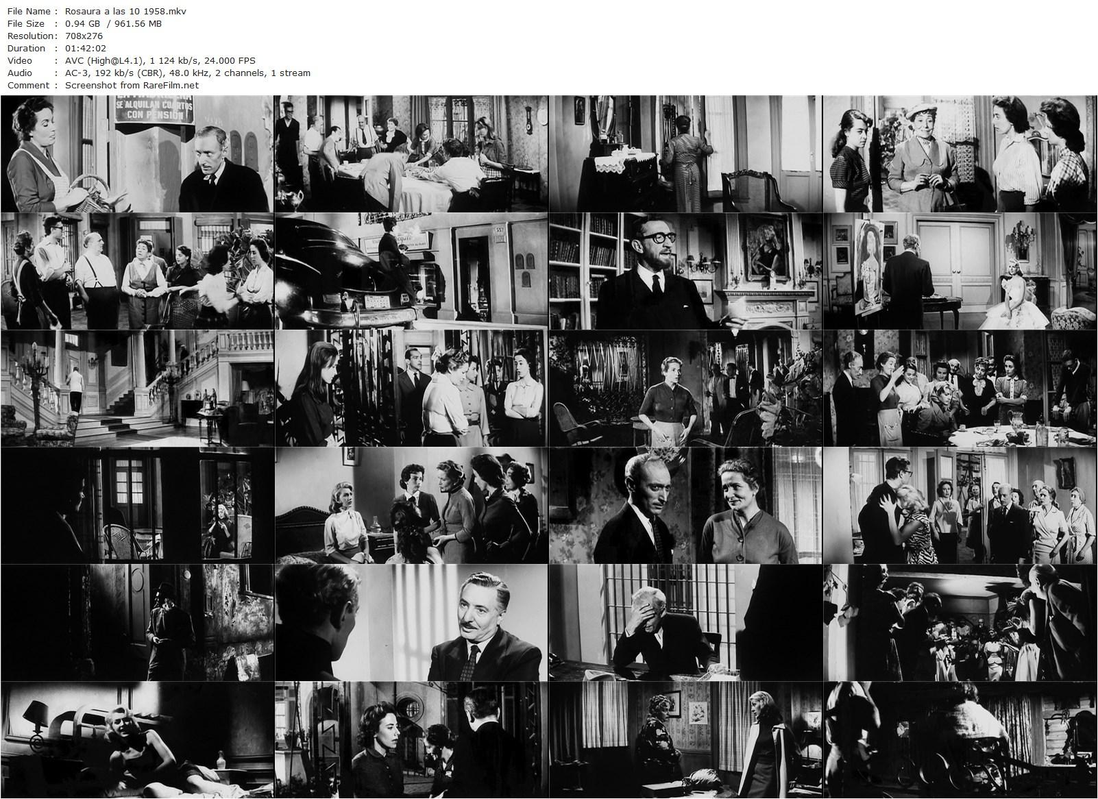 Rosaura at 10 O’Clock / Rosaura a las 10 (1958) Mario Soffici, Juan Verdaguer, Susana Campos, María Luisa Robledo-poster