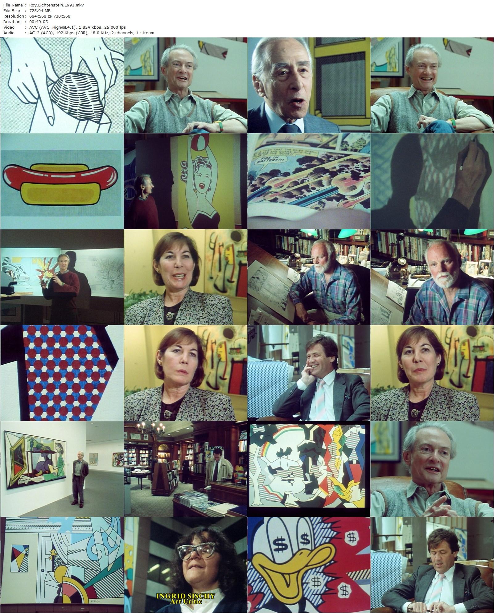 Roy Lichtenstein (1991) Chris Hunt, Roy Lichtenstein, Melvyn Bragg, William Overgard-poster