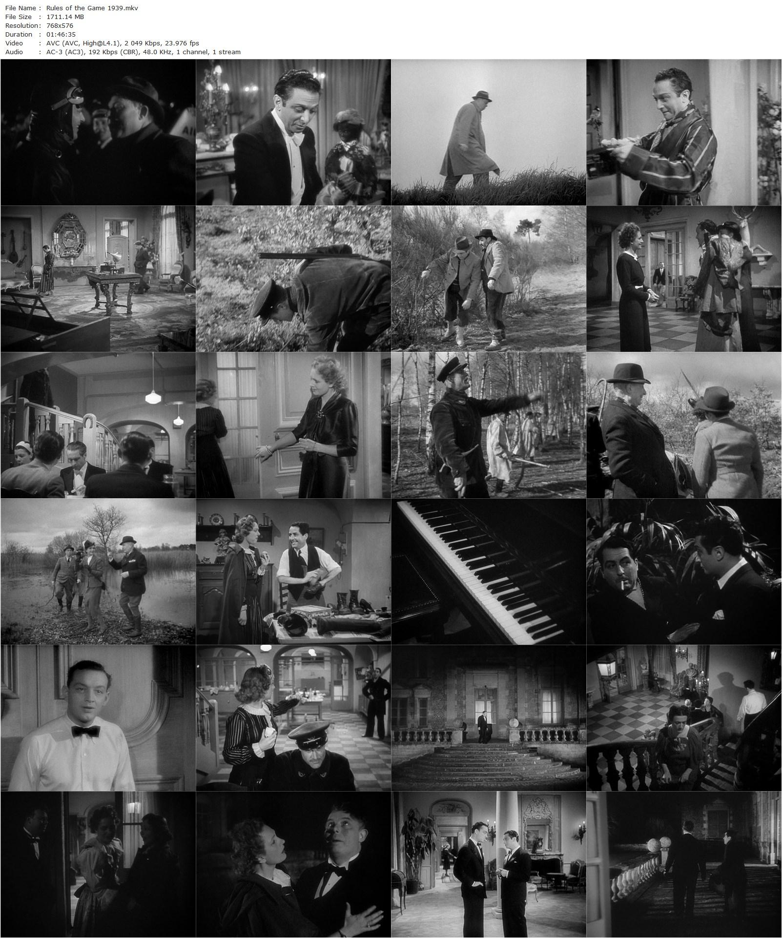 The Rules of the Game (1939) Jean Renoir, Marcel Dalio, Nora Gregor, Paulette Dubost-poster