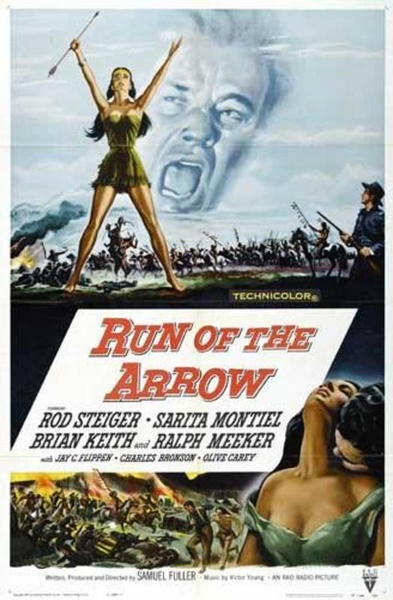 Run of the Arrow (1957) Samuel Fuller, Rod Steiger, Sara Montiel, Brian Keith