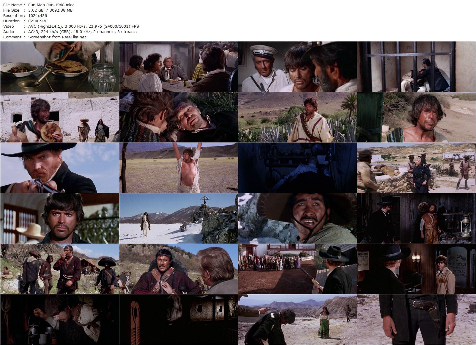 Run, Man, Run / Corri uomo corri (1968) Sergio Sollima, Tomas Milian, Donald O’Brien, Linda Veras-poster