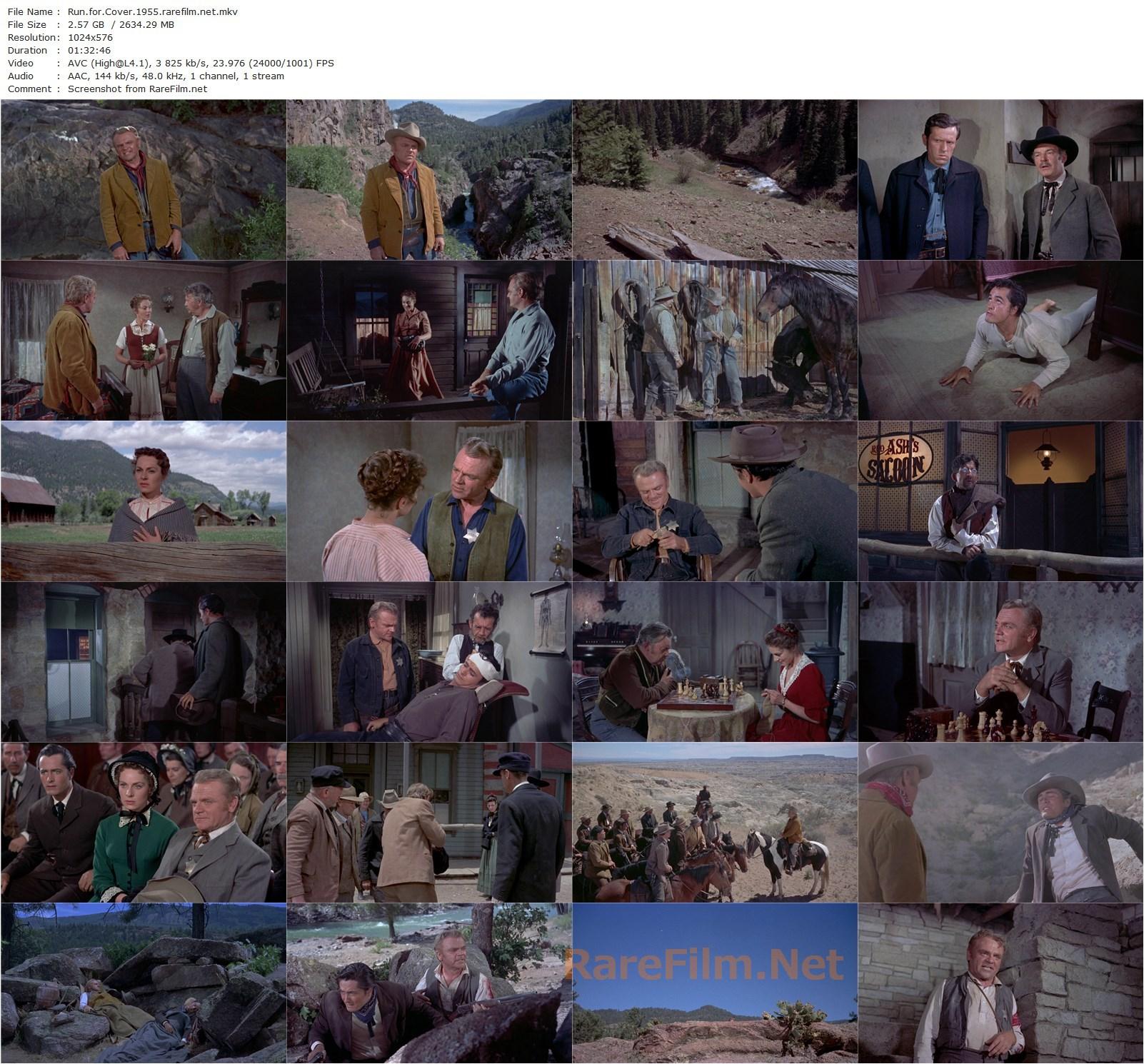 Run for Cover (1955) Nicholas Ray, James Cagney, Viveca Lindfors, John Derek-poster