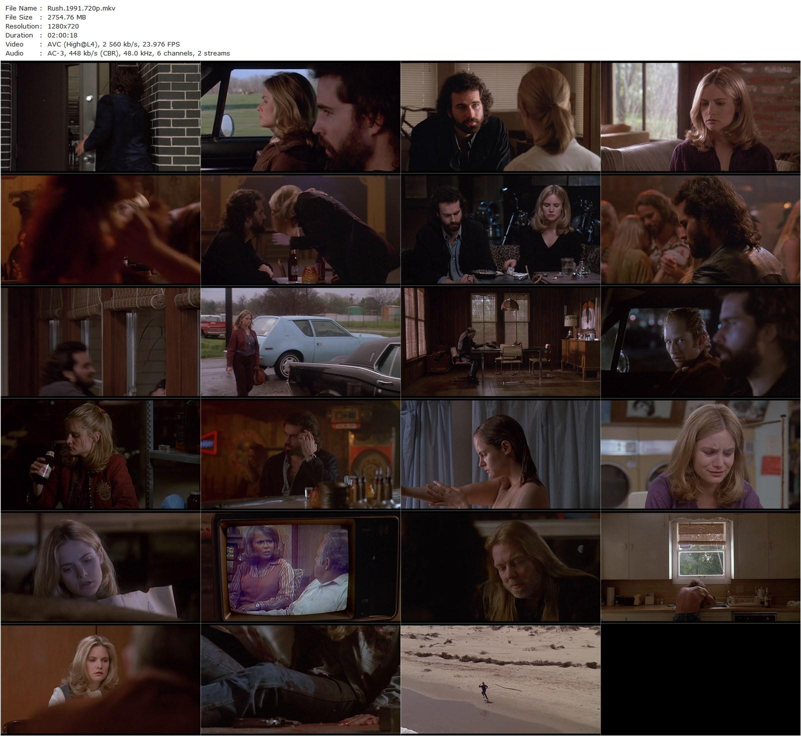 Rush (1991) Lili Fini Zanuck, Jason Patric, Jennifer Jason Leigh, Sam Elliott-poster