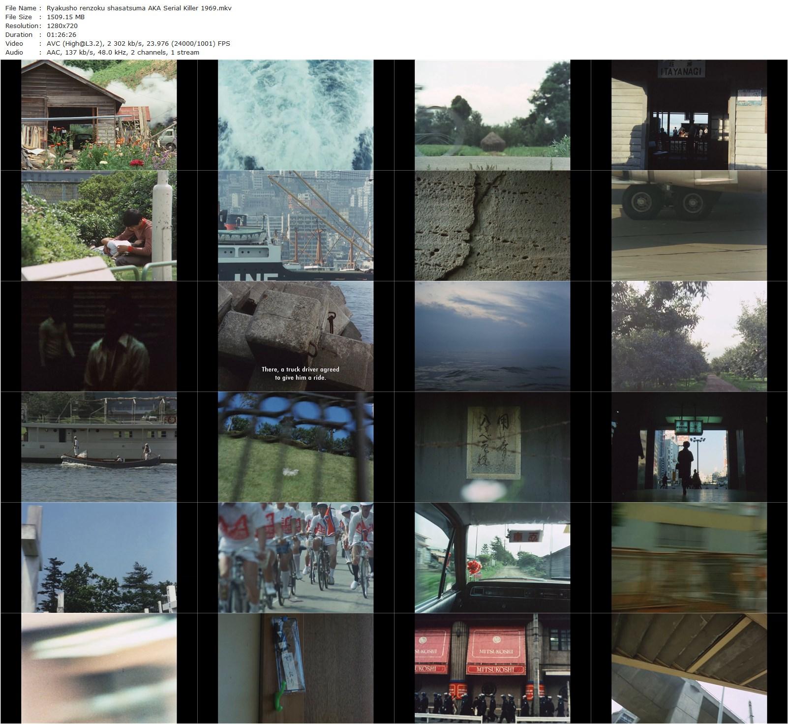 Serial Killer / Ryakushô: renzoku shasatsuma (1975) Masao Adachi-poster