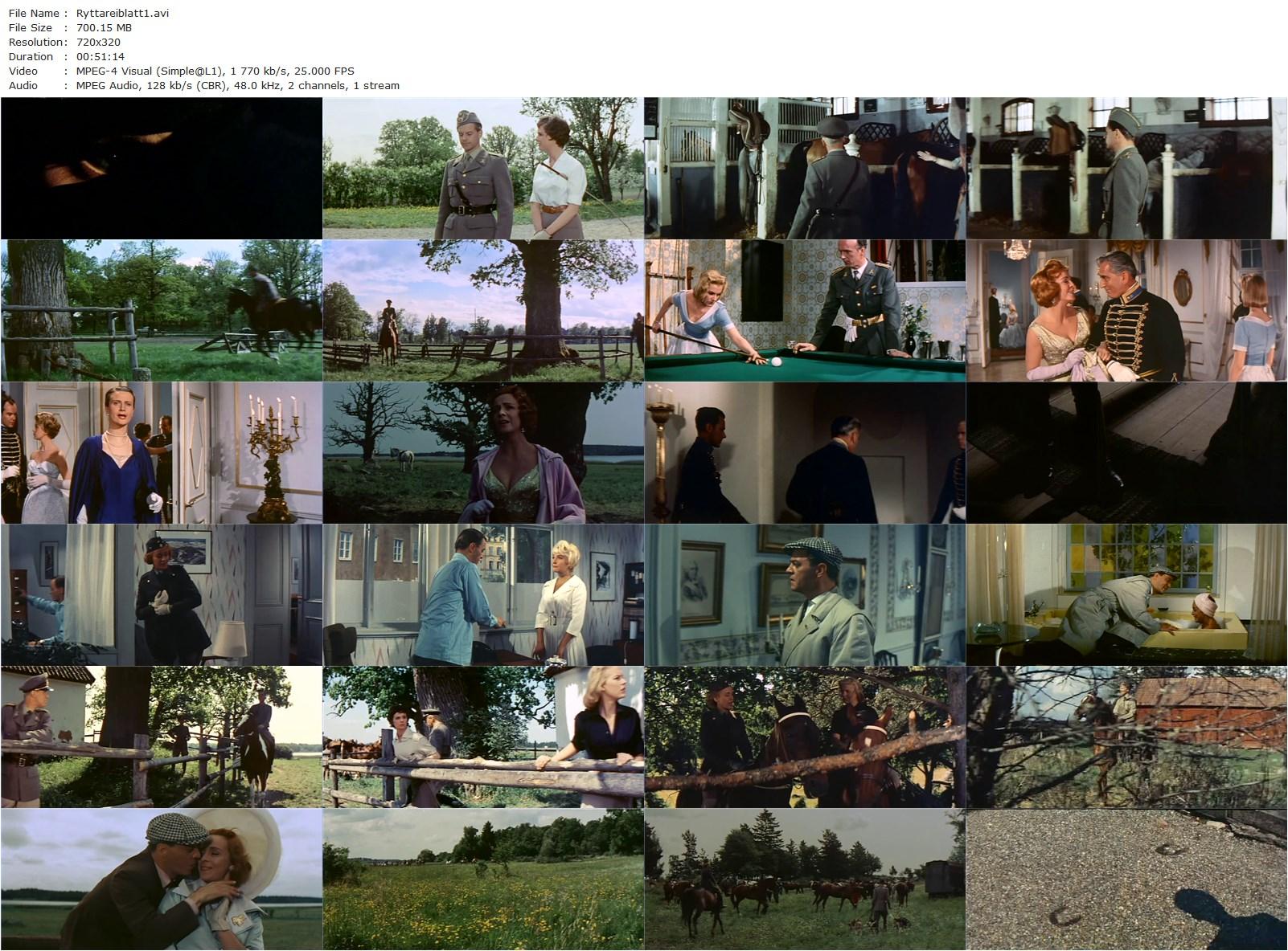 Rider in Blue AKA Ryttare i blått (1959) Arne Mattsson, Gunnel Broström, Bengt Brunskog, Gio Petré, Björn Bjelfvenstam-poster