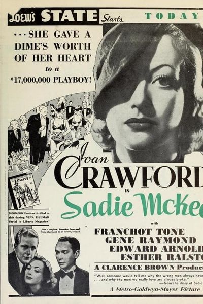 Sadie McKee (1934) Clarence Brown, Joan Crawford, Gene Raymond, Franchot Tone
