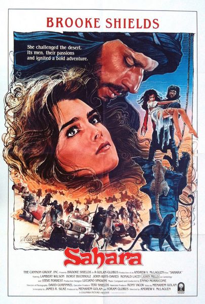 Sahara (1983) Andrew V. McLaglen, Brooke Shields, Lambert Wilson, Horst Buchholz, Adventure, Drama
