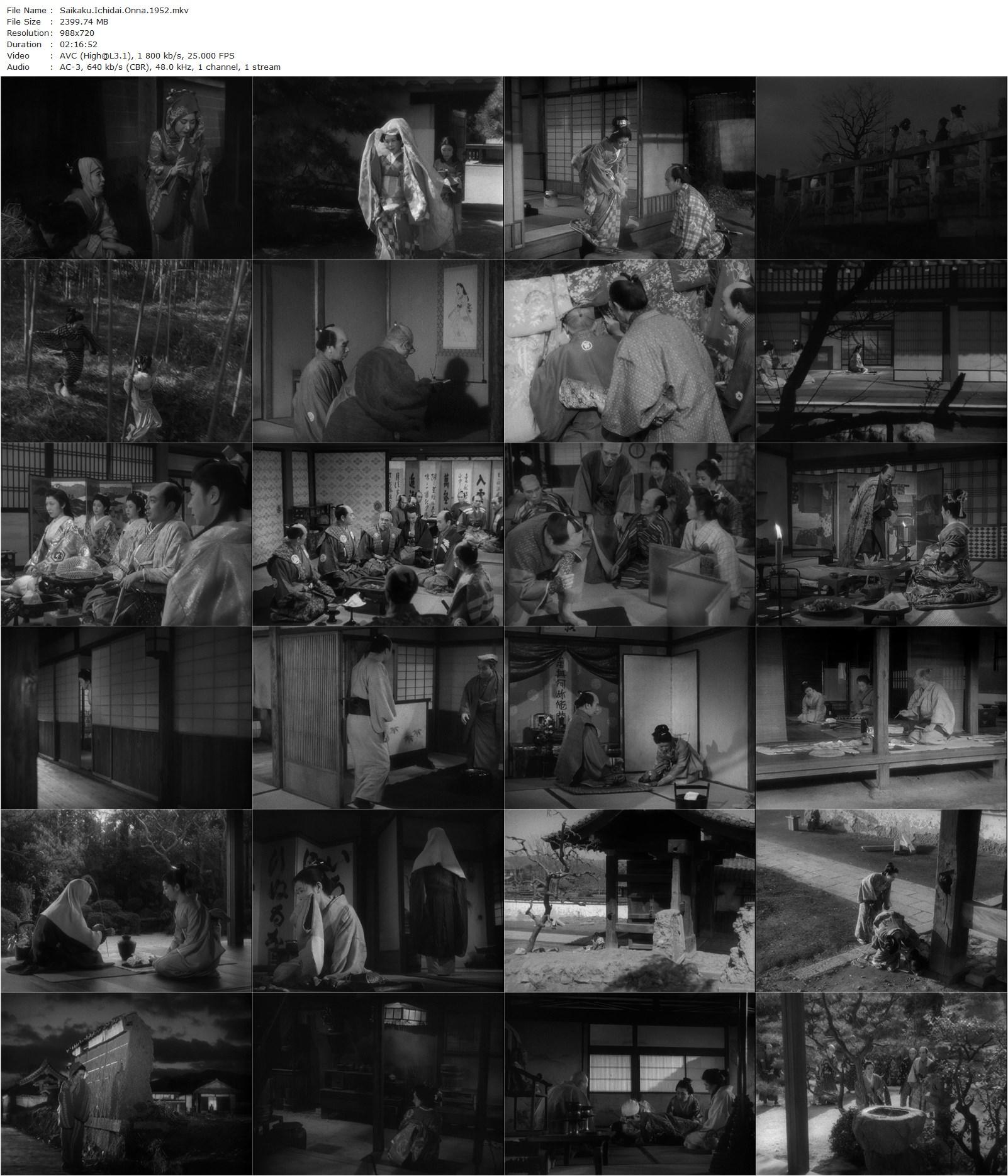 The Life of Oharu AKA Saikaku Ichidai Onna (1952) Kenji Mizoguchi, Kinuyo Tanaka, Tsukie Matsuura, Ichirô Sugai-poster