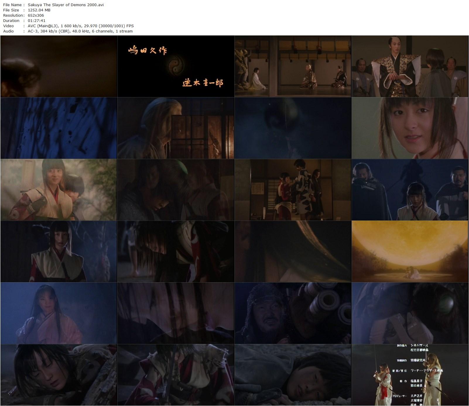 Sakuya: Slayer of Demons AKA Sakuya: yôkaiden (2000) Tomoo Haraguchi, Nozomi Andô, Kyûsaku Shimada, Keiko Matsuzaka-poster