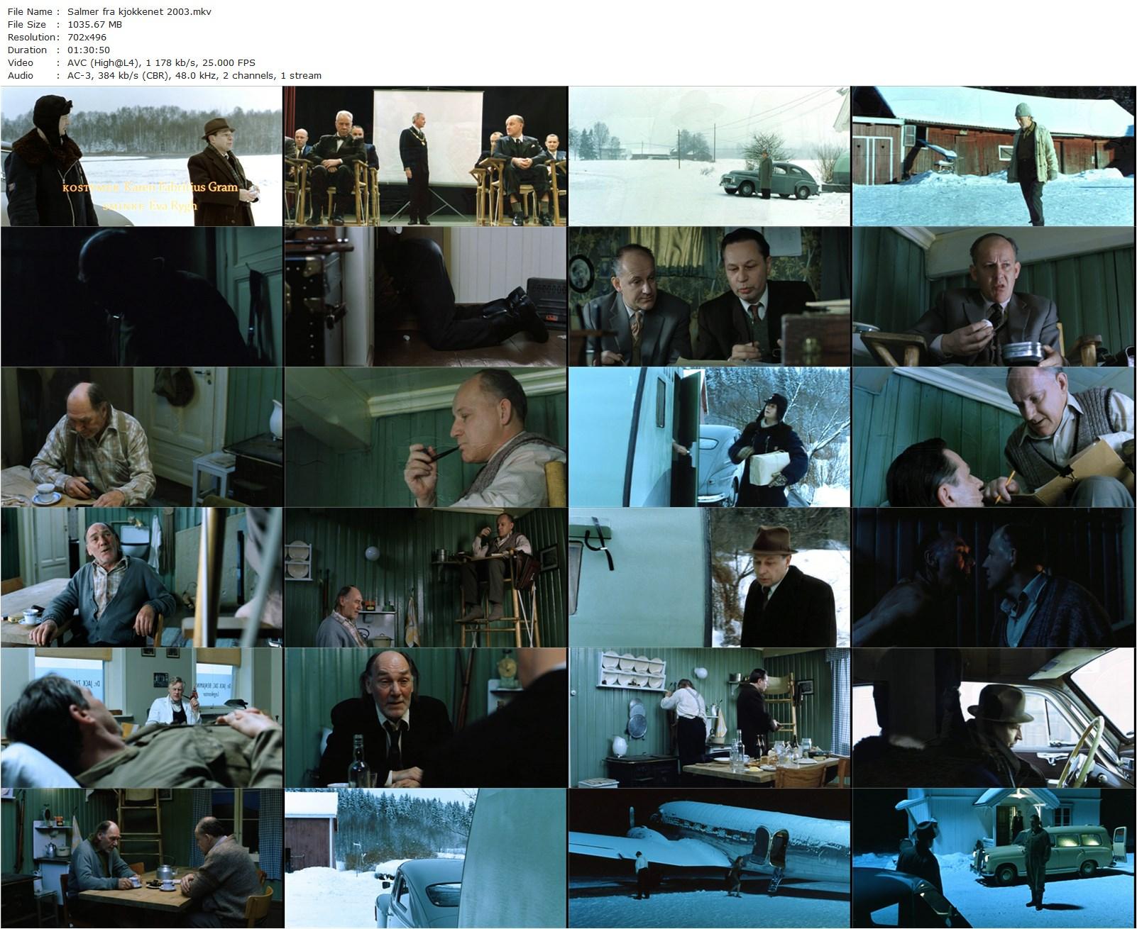 Kitchen Stories AKA Salmer fra kjøkkenet (2003) Bent Hamer, Tomas Norström, Joachim Calmeyer, Bjørn Floberg-poster