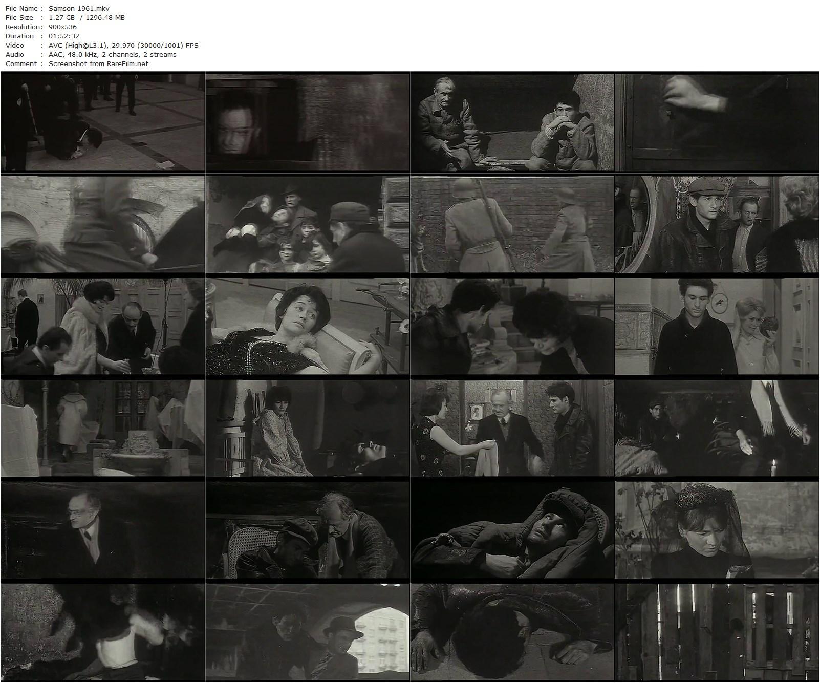 Samson (1961) Andrzej Wajda, Serge Merlin-poster