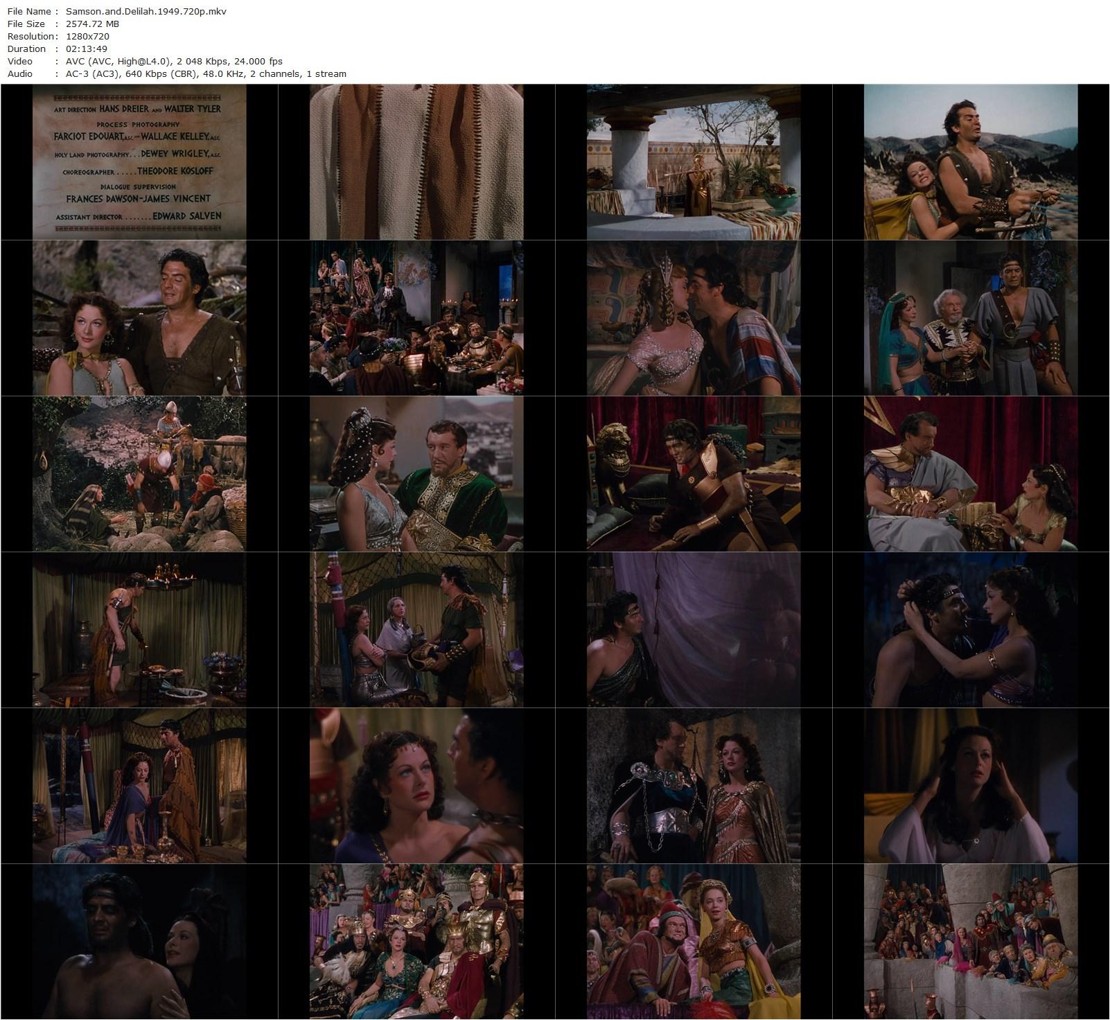 Samson and Delilah (1949) Cecil B. DeMille, Hedy Lamarr, Victor Mature, George Sanders-poster