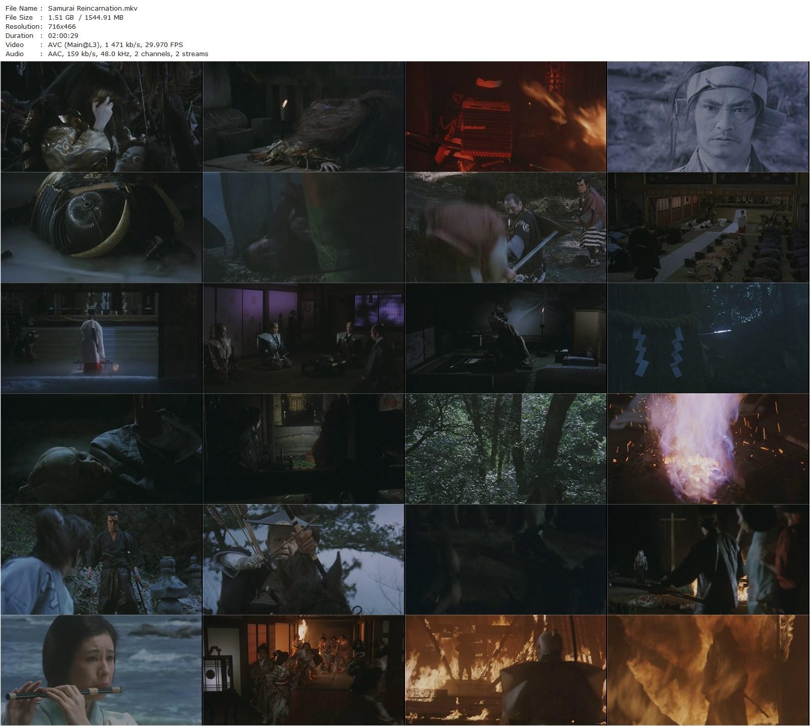 Samurai Reincarnation AKA Makai tenshô (1981) Kinji Fukasaku, Shin’ichi Chiba, Kenji Sawada, Akiko Kana-poster