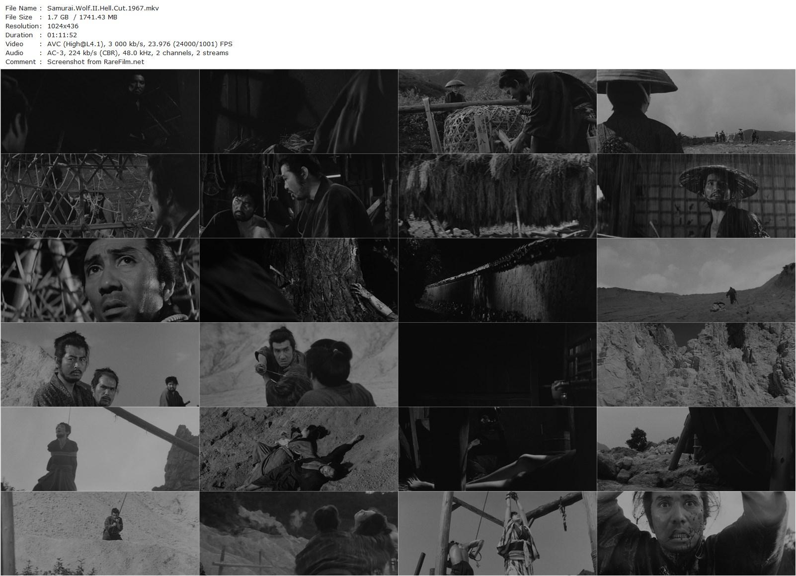 Samurai Wolf II (1967) Hideo Gosha, Isao Natsuyagi-poster