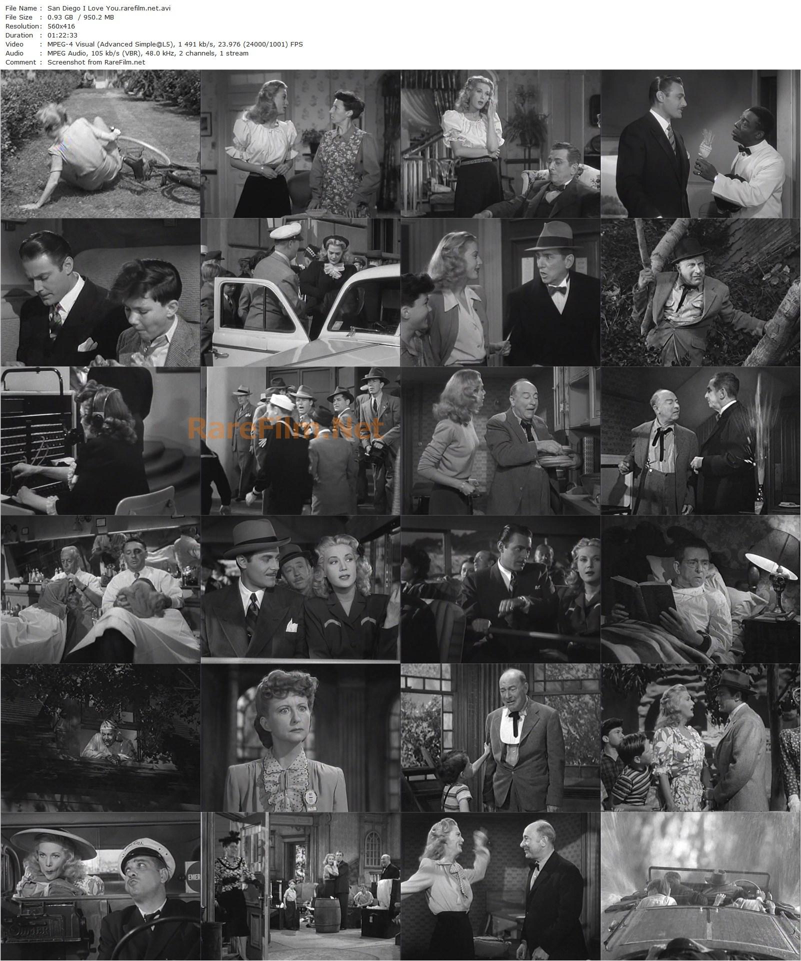 San Diego I Love You (1944) Reginald Le Borg, Jon Hall, Louise Allbritton, Edward Everett Horton-poster