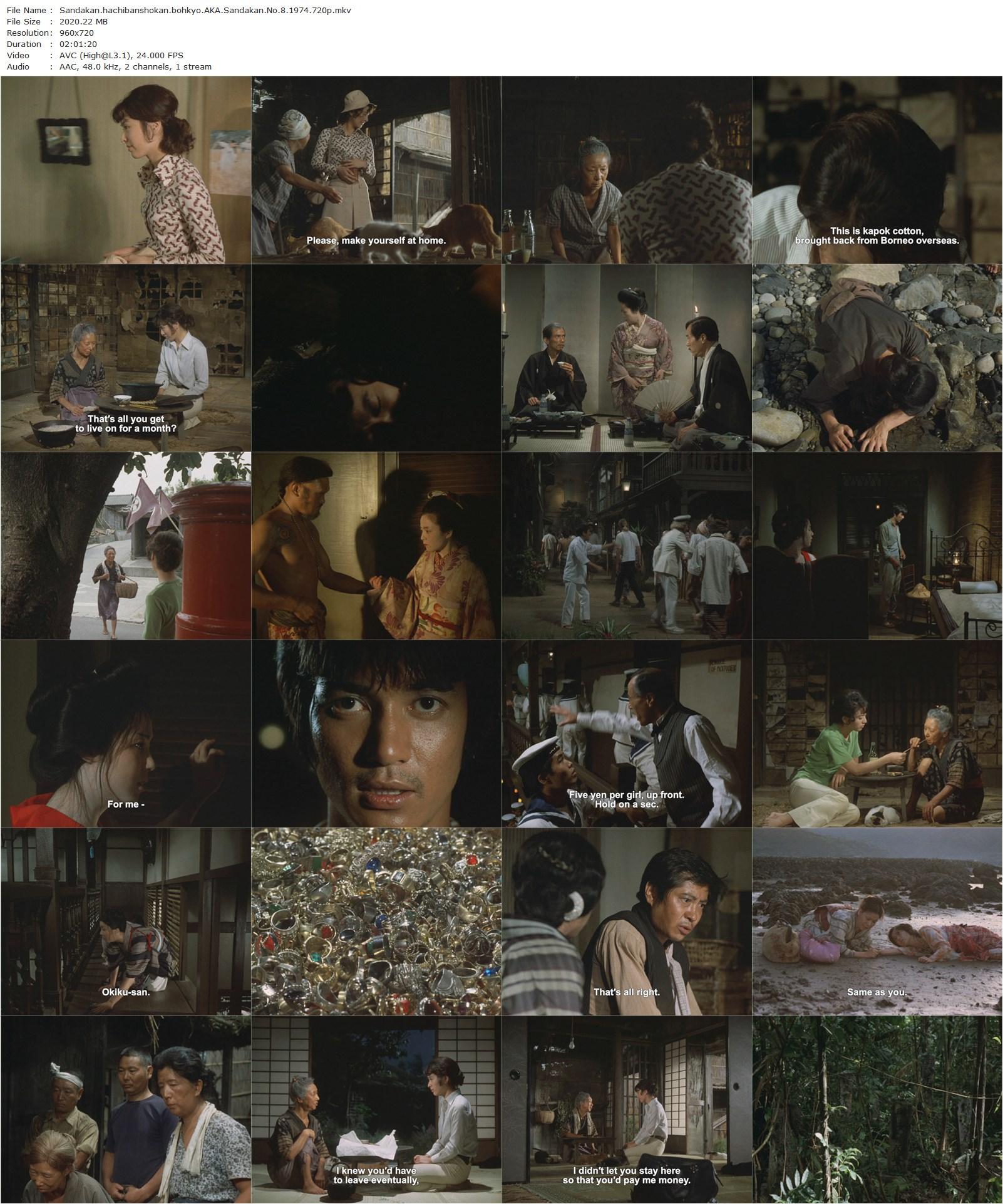 Sandakan 8 AKA Sandakan hachibanshokan bohkyo (1974) Kei Kumai, Komaki Kurihara, Yôko Takahashi, Kinuyo Tanaka-poster