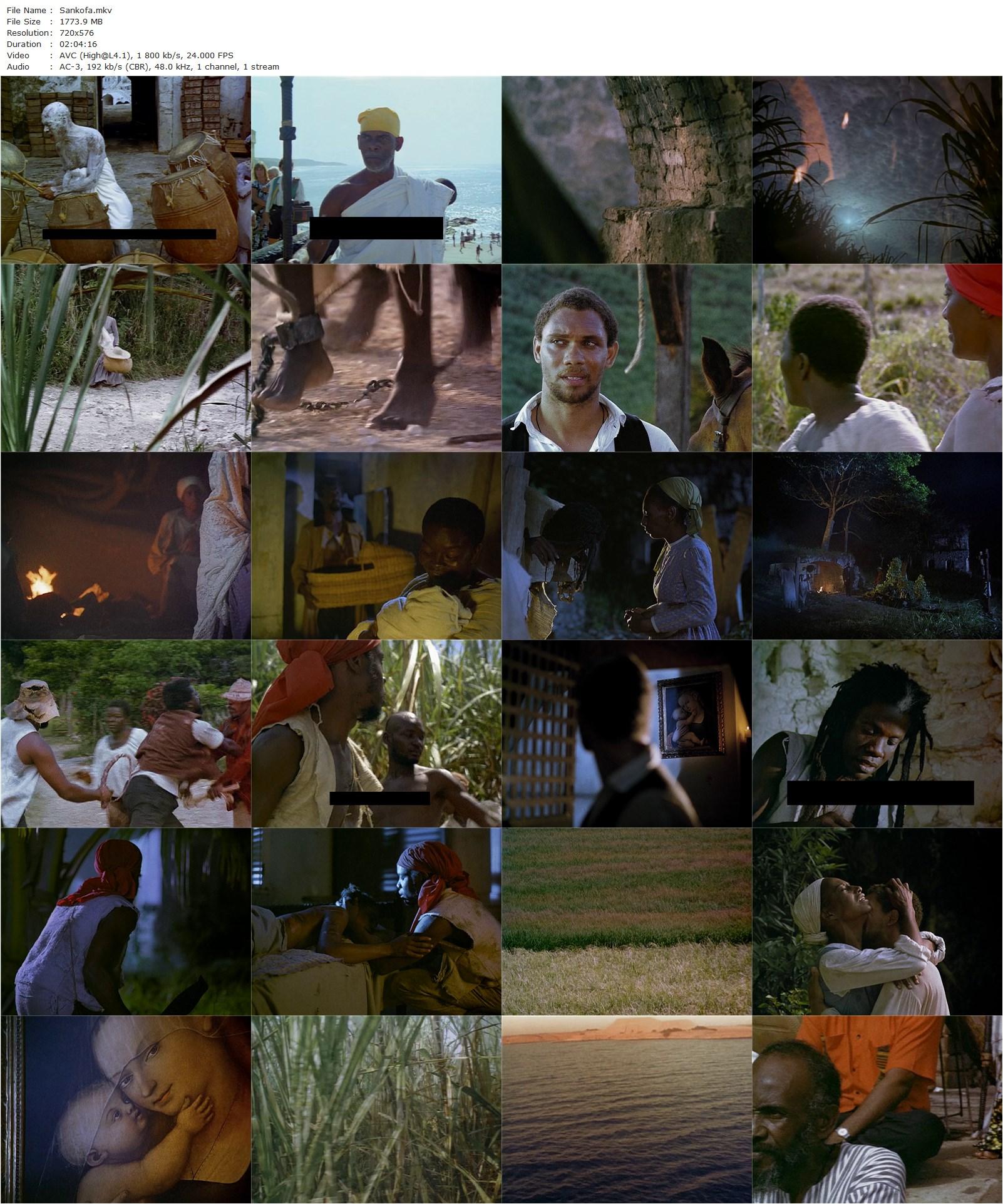 Sankofa (1993) Haile Gerima, Kofi Ghanaba, Oyafunmike Ogunlano, Alexandra Duah-poster