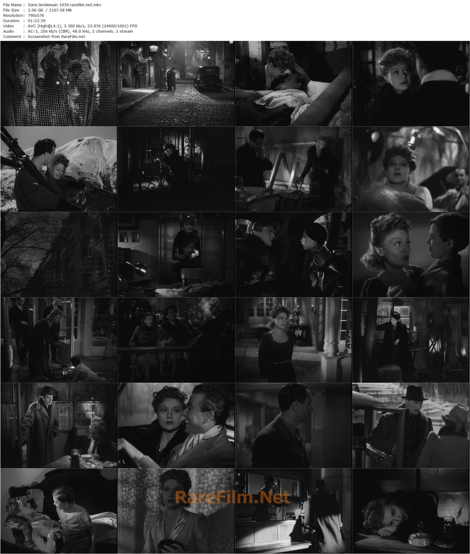 There’s No Tomorrow / Sans lendemain (1939) Max Ophüls, Edwige Feuillère, George Rigaud, Daniel Lecourtois-poster