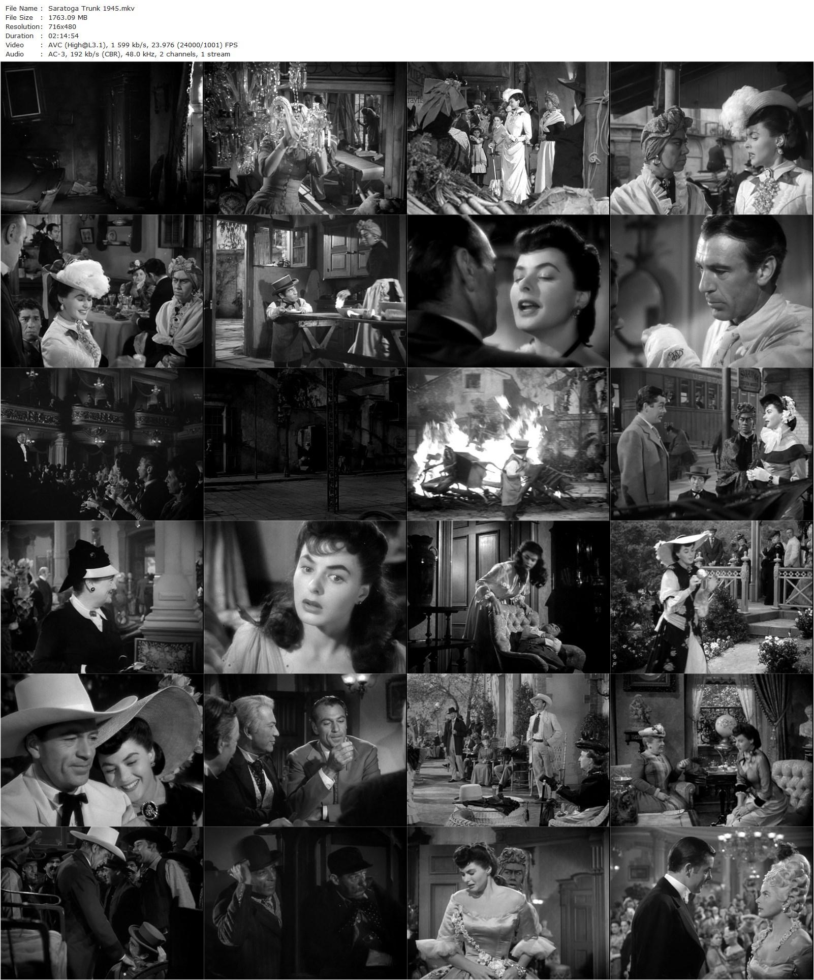 Saratoga Trunk (1945) Sam Wood, Gary Cooper, Ingrid Bergman, Flora Robson-poster