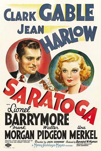 Saratoga (1937) Jack Conway, Clark Gable, Jean Harlow, Lionel Barrymore