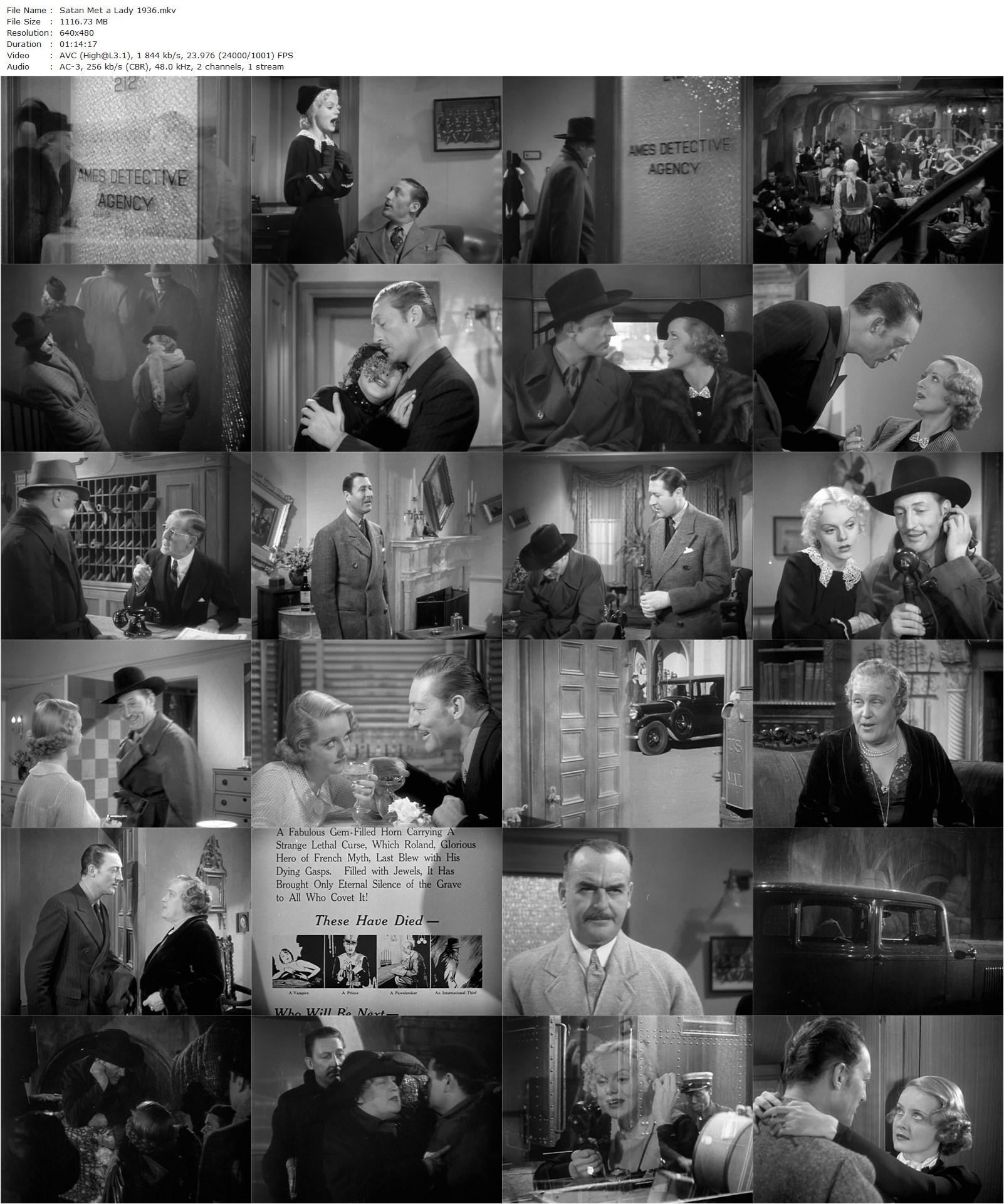 Satan Met a Lady (1936) William Dieterle, Bette Davis, Warren William, Alison Skipworth-poster