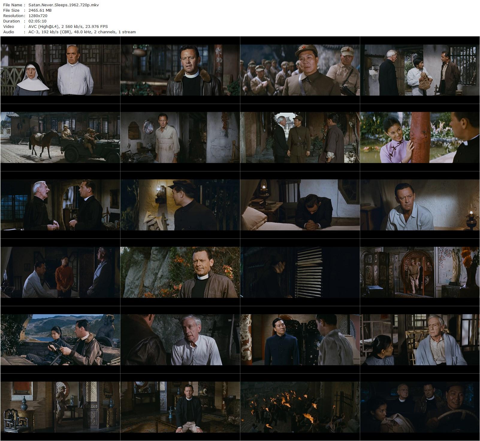 Satan Never Sleeps (1962) Leo McCarey, David W. Orton, William Holden, Clifton Webb, France Nuyen-poster