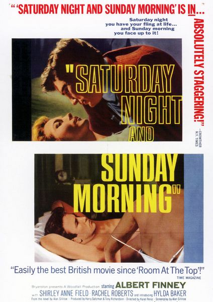 Saturday Night and Sunday Morning (1960) Karel Reisz, Albert Finney, Shirley Anne Field, Rachel Roberts, Drama, Romance