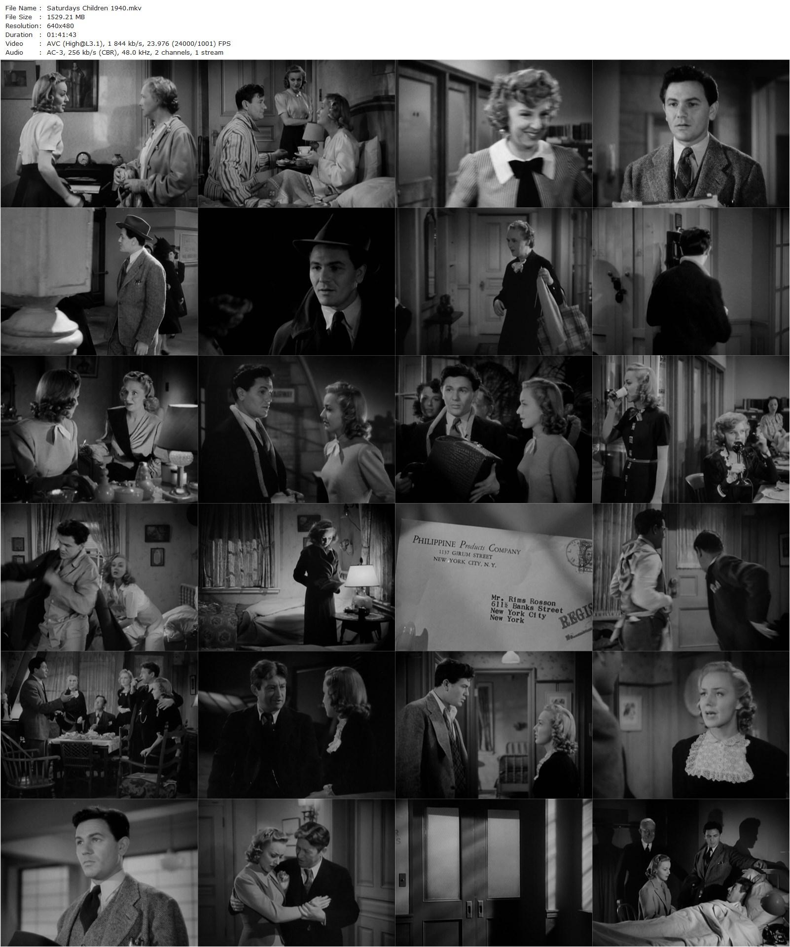 Saturday’s Children (1940) Vincent Sherman, John Garfield, Anne Shirley, Claude Rains-poster