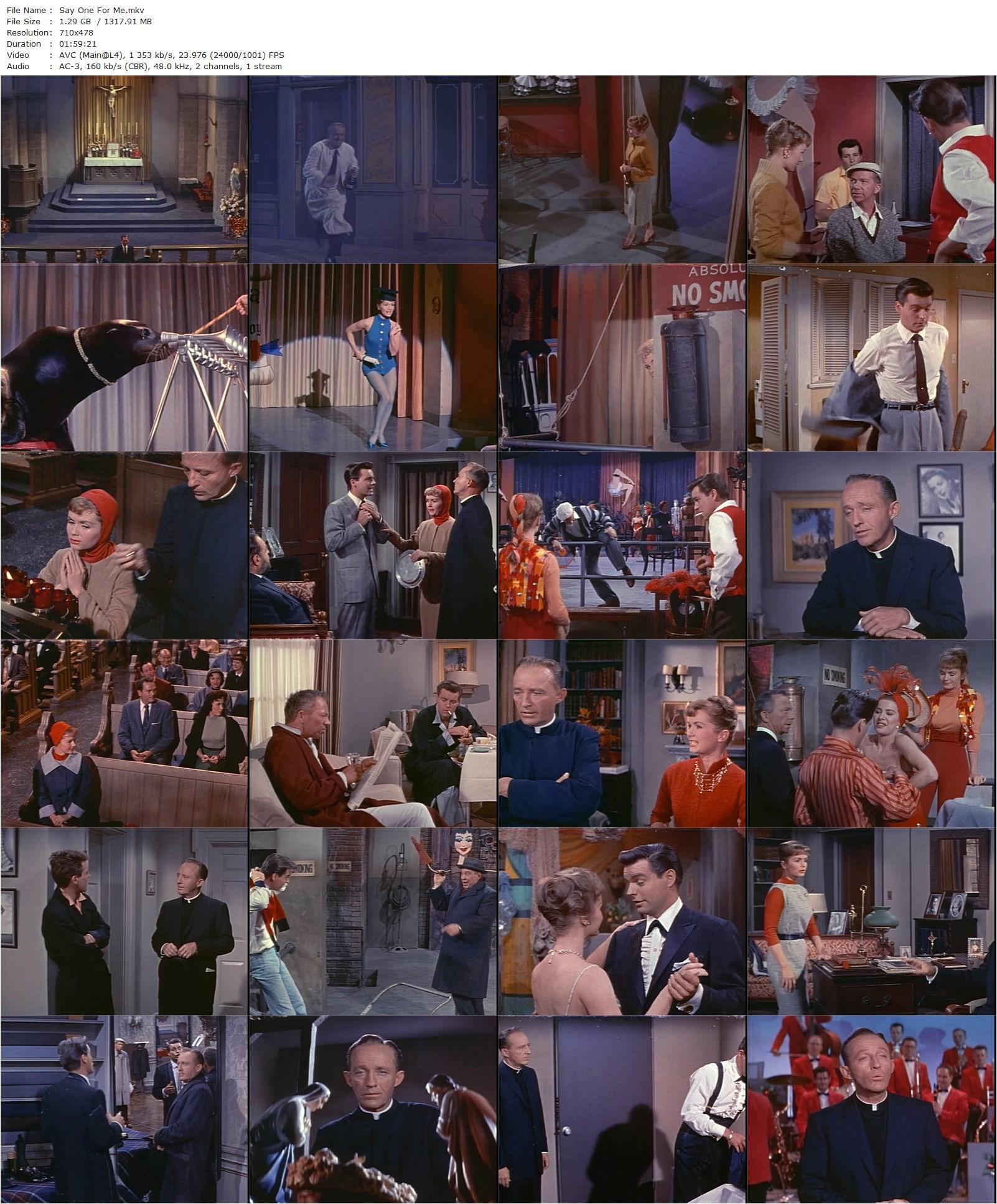 Say One for Me (1959) Frank Tashlin, Debbie Reynolds, Bing Crosby, Robert Wagner-poster