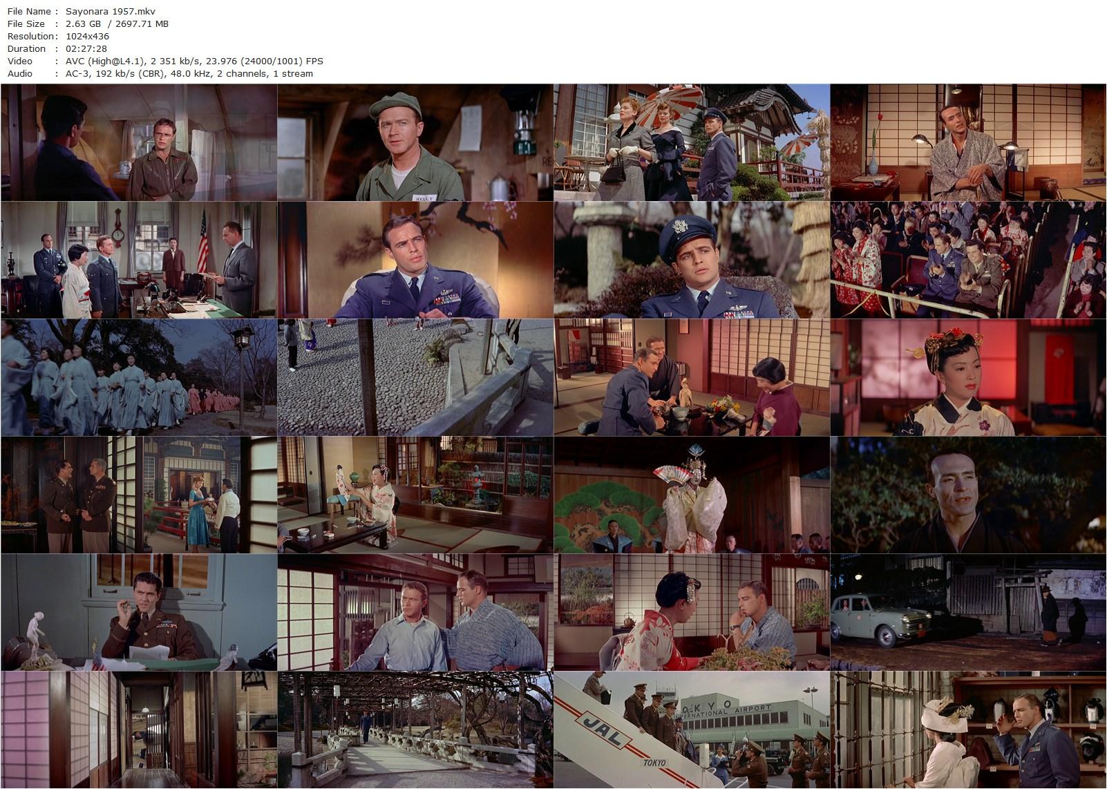 Sayonara (1957) Joshua Logan, Marlon Brando, Ricardo Montalban, Patricia Owens-poster