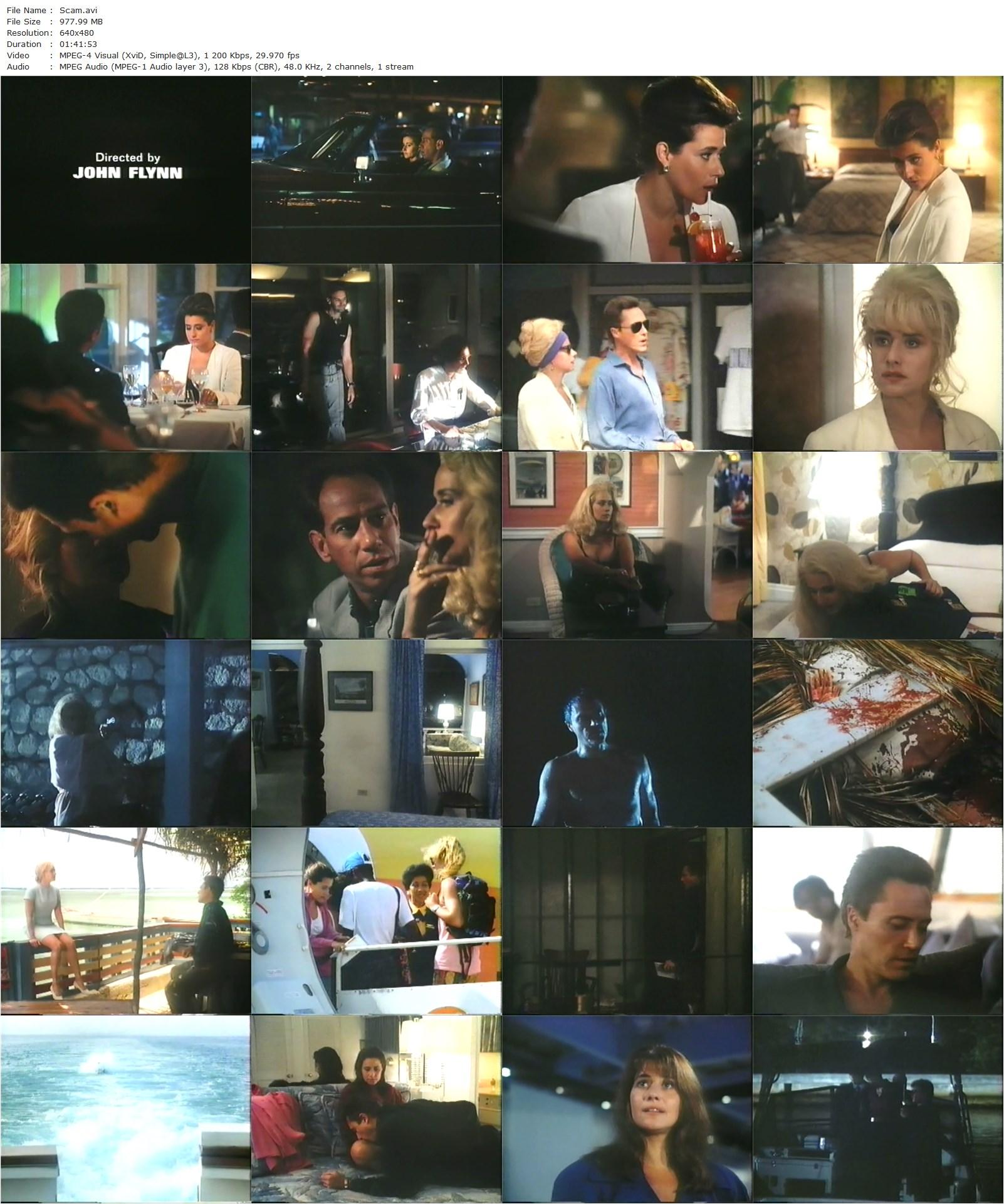 Scam (1993) John Flynn, Christopher Walken, Lorraine Bracco, Miguel Ferrer-poster