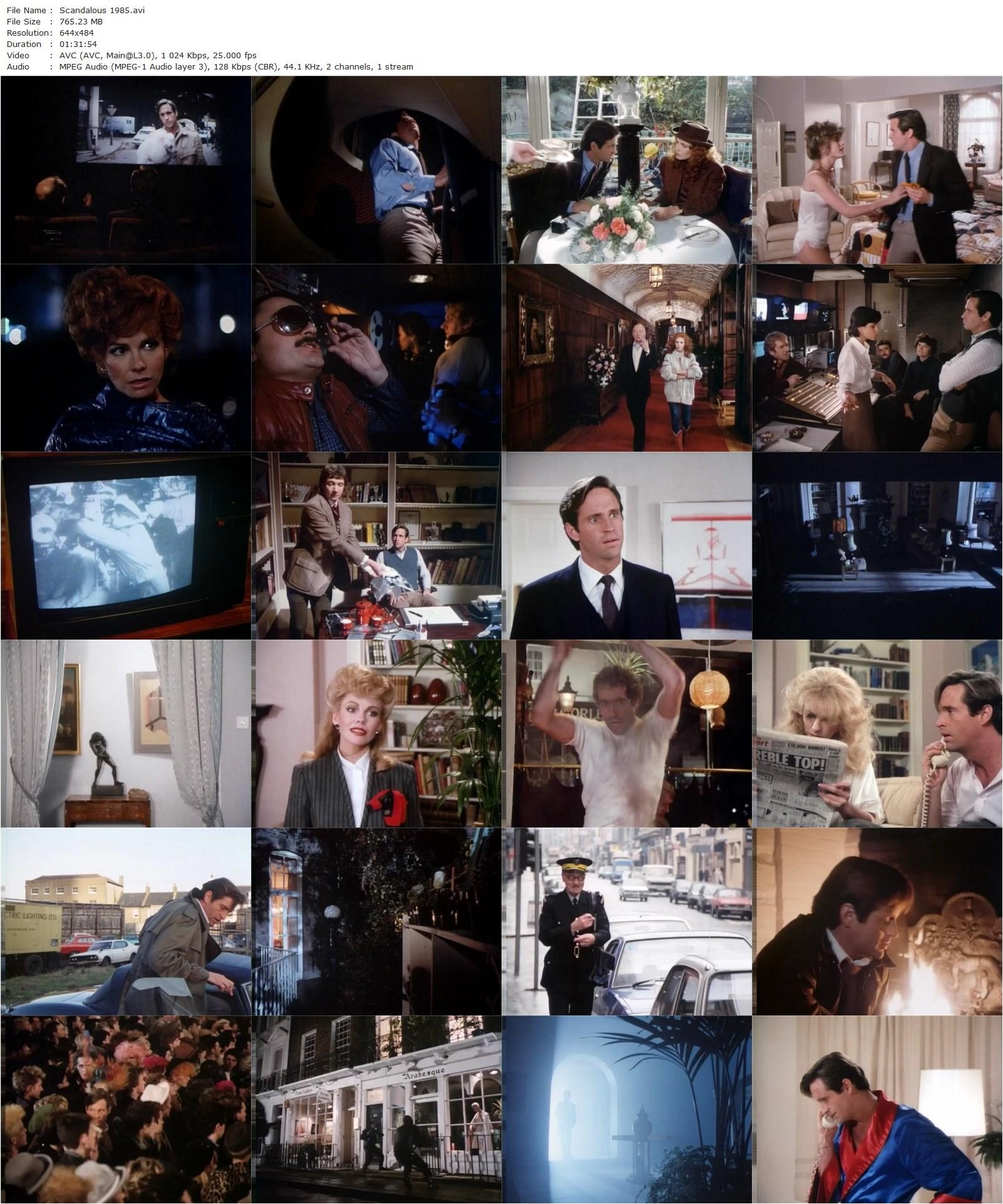 Scandalous (1984) Rob Cohen, Robert Hays, Ron Travis, M. Emmet Walsh-poster