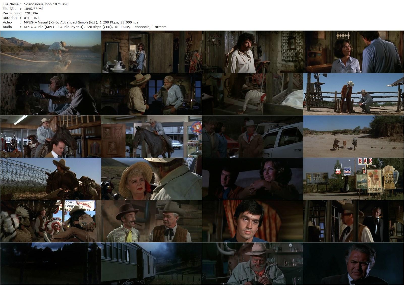 Scandalous John (1971) Robert Butler, Brian Keith, Alfonso Arau, Michele Carey-poster