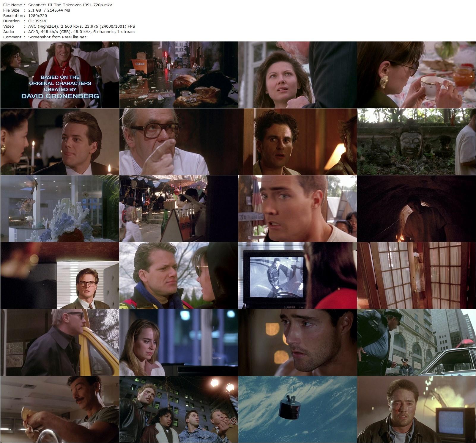Scanners 3: The Takeover (1991) Christian Duguay, Liliana Komorowska, Valérie Valois, Steve Parrish-poster