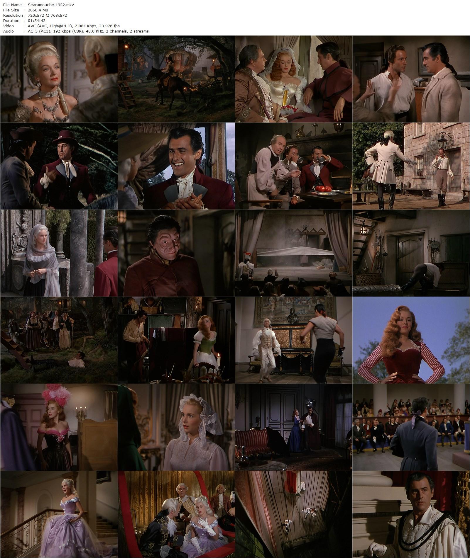 Scaramouche (1952) George Sidney, Stewart Granger, Janet Leigh, Eleanor Parker-poster