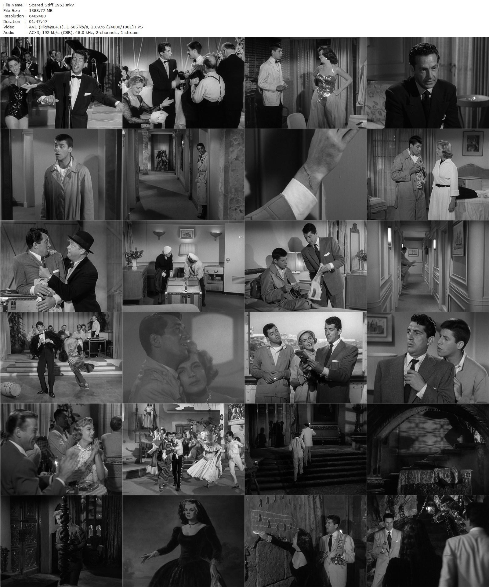 Scared Stiff (1953) George Marshall, Dean Martin, Jerry Lewis, Lizabeth Scott-poster