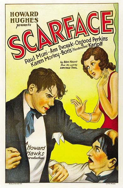 Scarface (1932) Howard Hawks, Richard Rosson, Paul Muni, Ann Dvorak, Karen Morley, Action, Crime, Drama, Film-Noir, Thriller