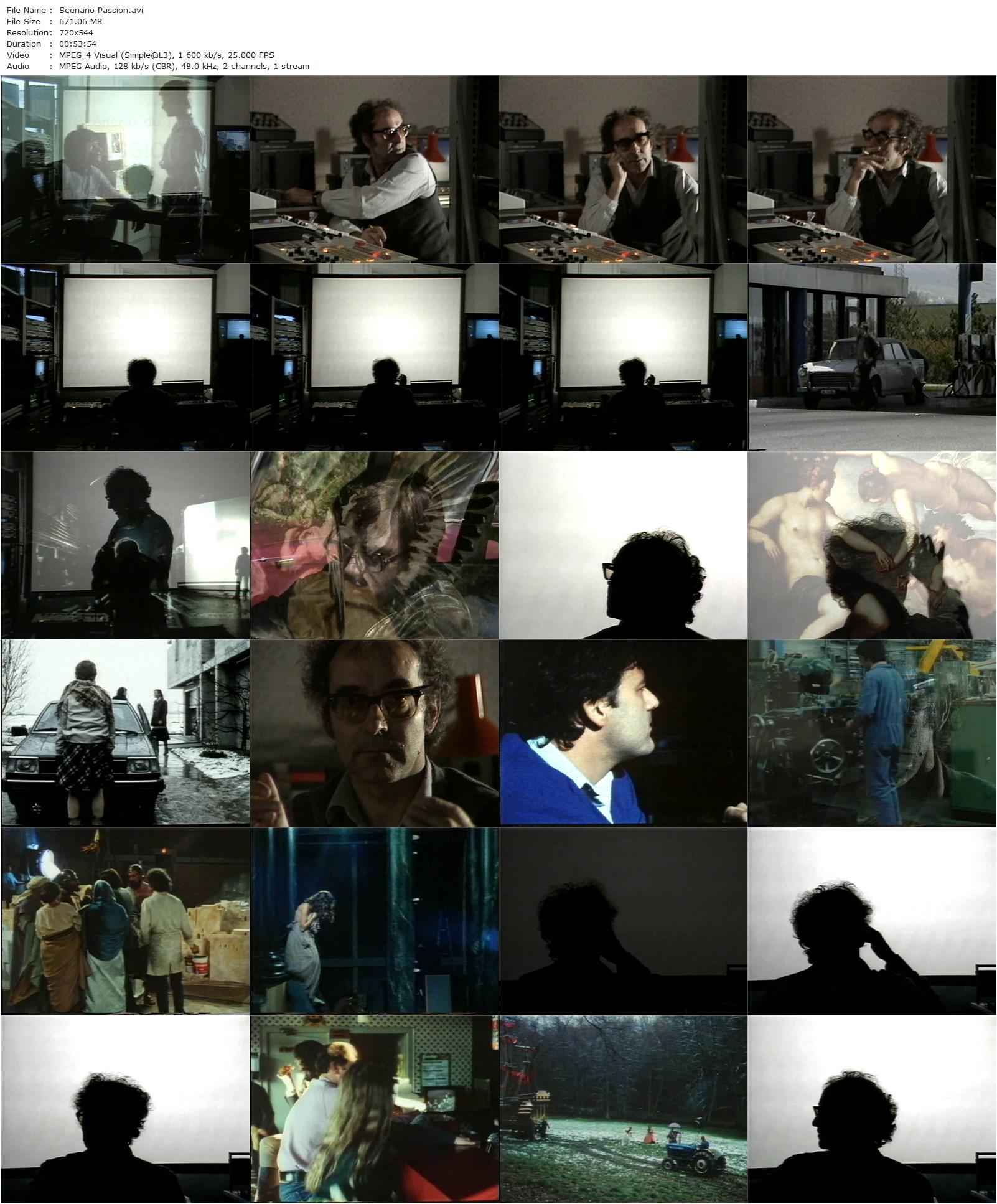 Scénario du film ‘Passion’ (1982) Jean-Luc Godard, Pierre Binggeli, Jean-Bernard Menoud-poster