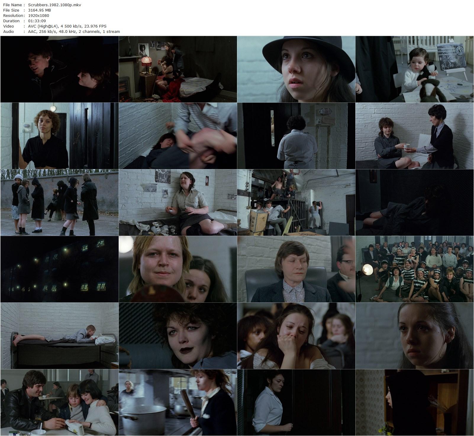 Scrubbers (1982) Mai Zetterling, Amanda York, Chrissie Cotterill, Elizabeth Edmonds-poster