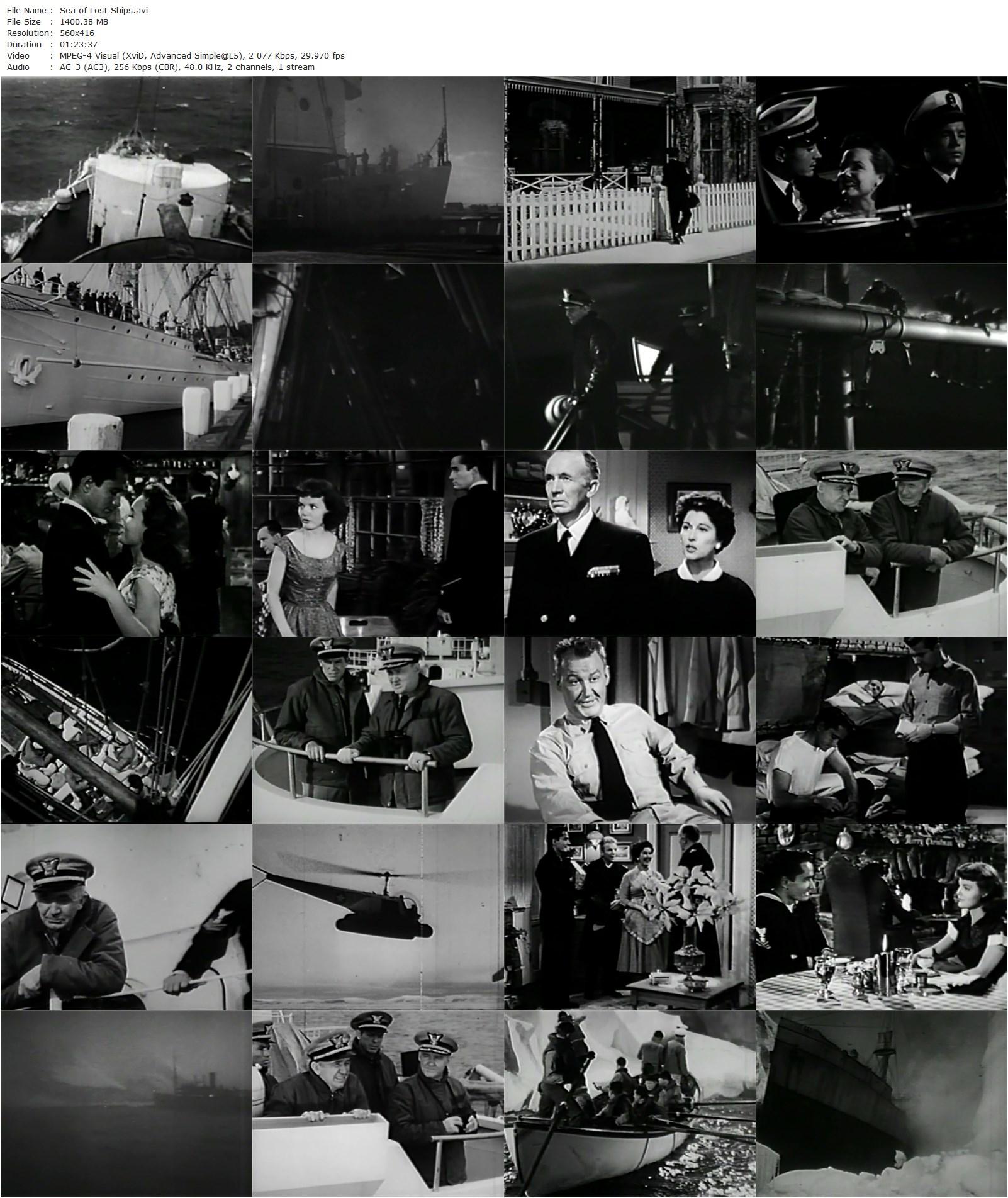 Sea of Lost Ships (1953) Joseph Kane, John Derek, Wanda Hendrix, Walter Brennan-poster