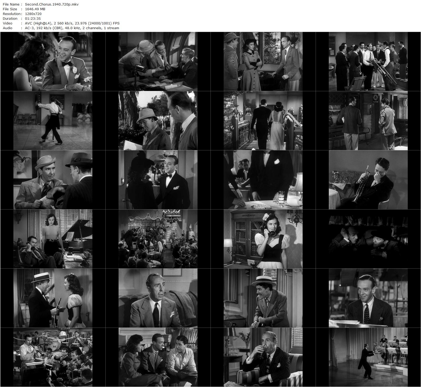 Second Chorus (1940) H.C. Potter, Fred Astaire, Paulette Goddard, Artie Shaw-poster