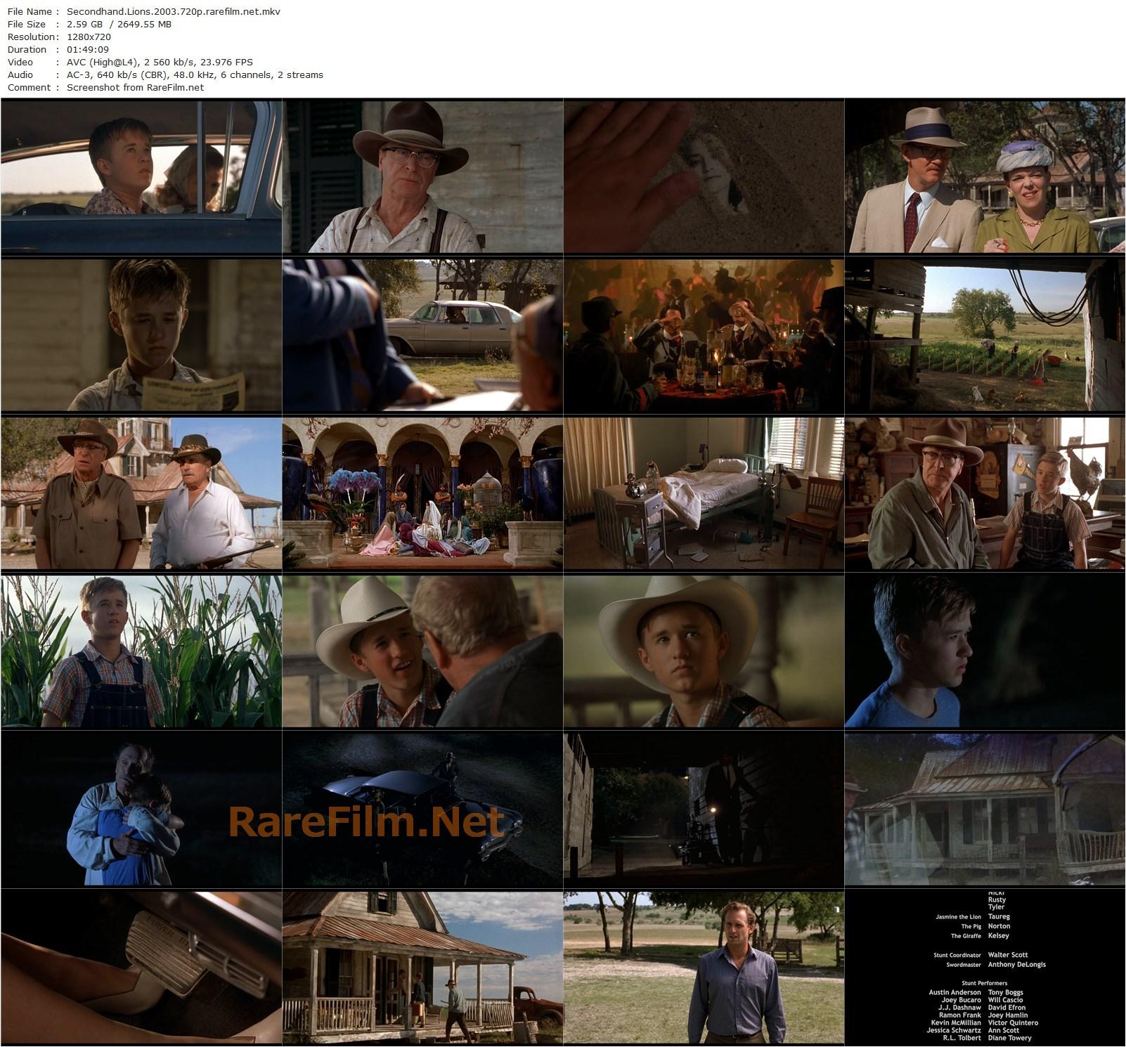 Secondhand Lions (2003) Tim McCanlies, Haley Joel Osment, Michael Caine, Robert Duvall-poster